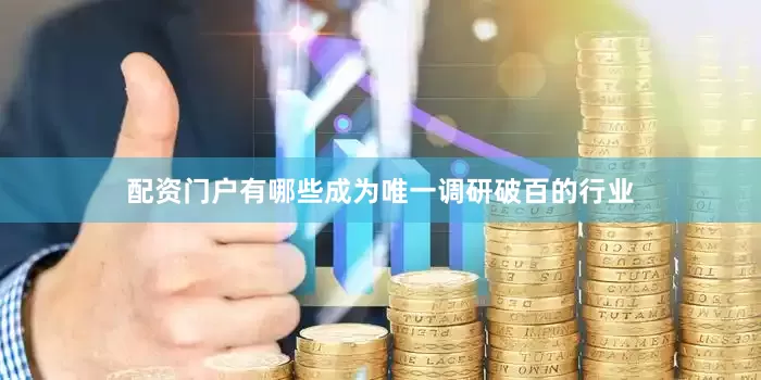 配资门户有哪些成为唯一调研破百的行业